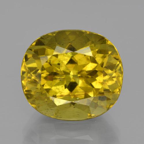 Apatite naturale giallo da 11,65 ct, taglio ovale, VS-SI