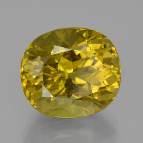 Apatite naturale giallo da 11,65 ct, taglio ovale, VS-SI