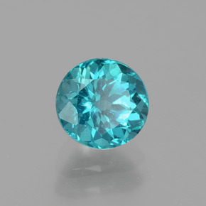 Apatite naturale verde da 1,14 ct, taglio rotondo, VS