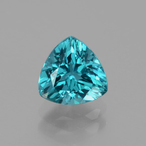 Apatite Verde blu naturale da 1.27 ct, Taglio trillion, VVS-VS
