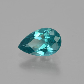 Apatite naturale verde da 1,26 ct, taglio a pera, VS