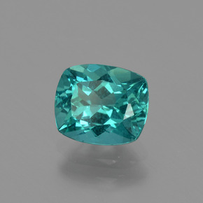 Apatite naturale verde da 1,31 ct, taglio a cuscino, VS