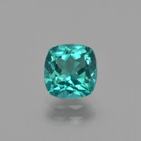 Apatite naturale verde da 1,28 ct, taglio a cuscino, VS
