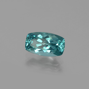 Apatite naturale blu da 1,91 ct, taglio a cuscino, VS