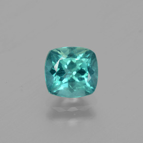 Apatite naturale verde da 1,23 ct, taglio a cuscino, VS