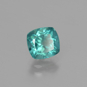 Apatite naturale verde da 1,23 ct, taglio a cuscino, VS