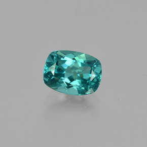 Apatite naturale verde da 1,17 ct, taglio a cuscino, VS
