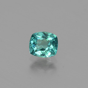Apatite Blu verde naturale da 0.71 ct, Taglio a cuscino, VS