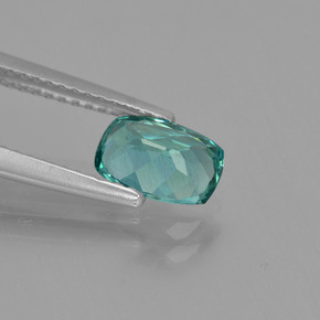 Apatite Blu verde naturale da 1.06 ct, Taglio a cuscino, VS