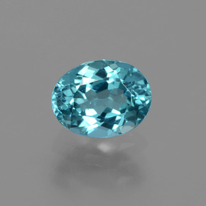 Apatite Verde blu naturale da 1.38 ct, Taglio ovale, VS