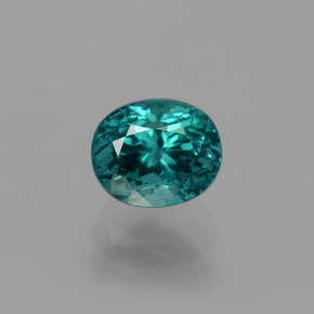 Apatite naturale verde da 1,36 ct, taglio ovale, VS