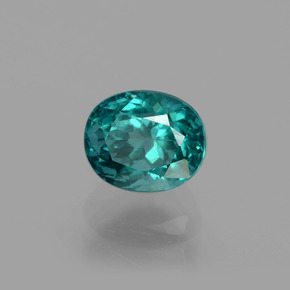 Apatite naturale verde da 1,36 ct, taglio ovale, VS