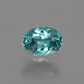 Apatite naturale verde da 1,35 ct, taglio ovale, VS