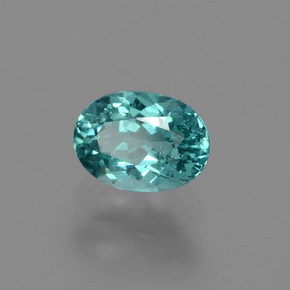 Apatite naturale verde da 1,35 ct, taglio ovale, VS