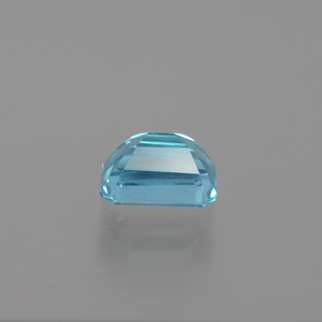 Apatite naturale blu da 1,10 ct, taglio smeraldo, VS