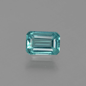 Apatite Verde blu naturale da 1.30 ct, Taglio smeraldo, VS