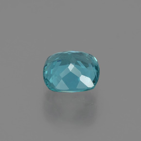 Apatite verde blu naturale da 1,28 ct, taglio a cuscino, VS