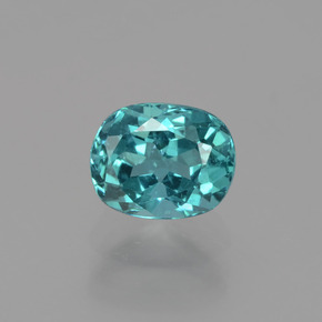 Apatite Verde blu naturale da 1.27 ct, Taglio a cuscino, VS