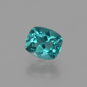 Apatite naturale blu da 1,25 ct, taglio a cuscino, VS