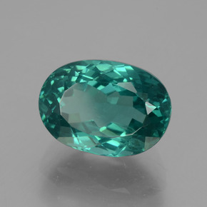 Apatite naturale verde da 6,56 ct, taglio ovale, VS