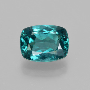 Apatite naturale blu da 1,92 ct, taglio a cuscino, VS