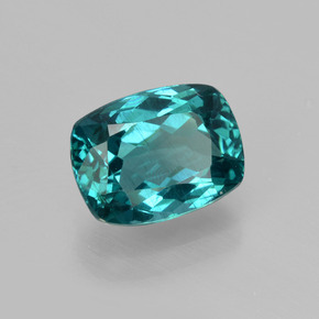 Apatite naturale blu da 1,92 ct, taglio a cuscino, VS
