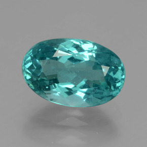 Apatite naturale blu da 4,28 ct, taglio ovale, VS