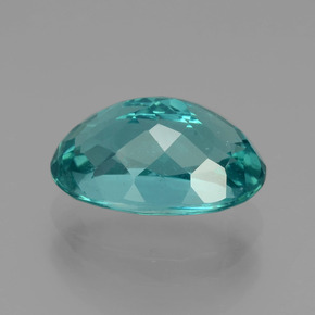 Apatite naturale blu da 4,28 ct, taglio ovale, VS