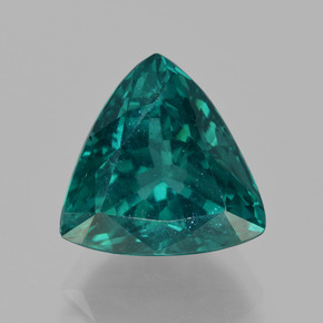 Apatite naturale verde da 5,57 ct, trillion, VS