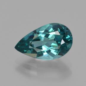 Apatite Blu verde naturale da 3.17 ct, Forma a pera, VS