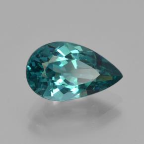 Apatite Blu verde naturale da 3.17 ct, Forma a pera, VS