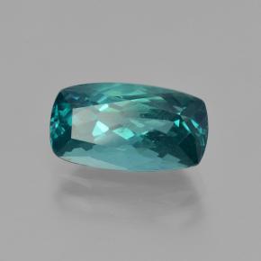 Apatite naturale verde da 2,88 ct, taglio a cuscino, VS