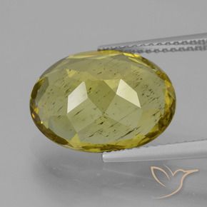 Apatite Giallo medio naturale da 7.28 ct, Ovale, VS-SI