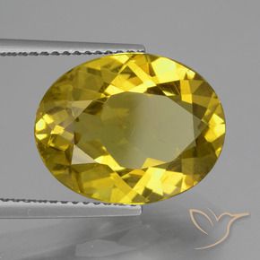 Apatite Giallo di Digione naturale da 7.88 ct, Ovale, VS