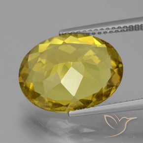 Apatite Giallo di Digione naturale da 7.88 ct, Ovale, VS