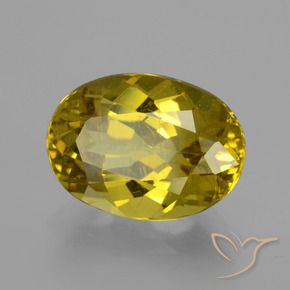Apatite Giallo intenso naturale da 6.93 ct, Ovale, VS