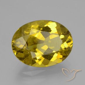 Apatite Giallo d'autunno naturale da 8.20 ct, Ovale, VS-SI