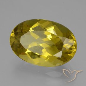 Apatite Giallo brunastro naturale da 9.00 ct, Ovale, VS