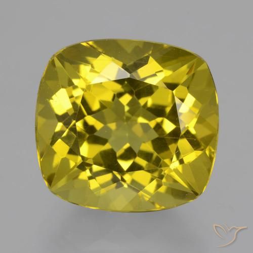13.71ct Naturale Oro giallastro Apatite, Cuscino, VS