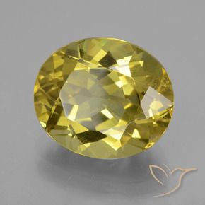 Apatite Giallo brunastro naturale da 9.01 ct, Ovale, VS