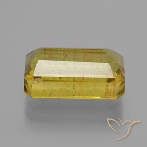 Apatite Giallo d'autunno naturale da 8.59 ct, Ottagonale / Taglio smeraldo, VS