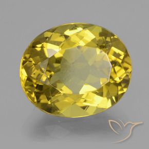 Apatite Giallo di Digione naturale da 10.86 ct, Ovale, VS