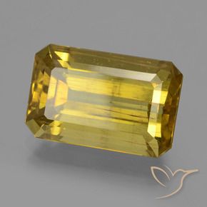 Apatite Giallo di Digione naturale da 12.73 ct, Ottagonale / Taglio smeraldo, VS