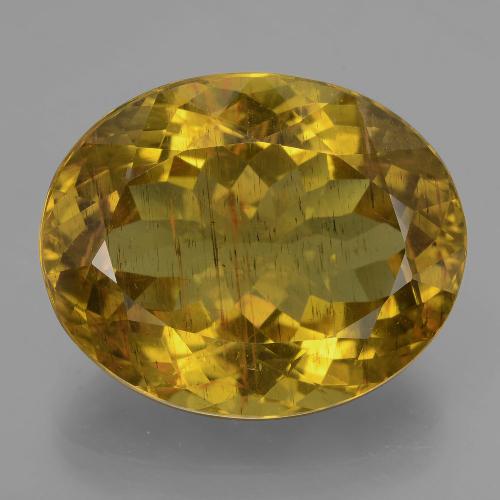 Apatite naturale giallo da 23,25 ct, taglio ovale, VS-SI