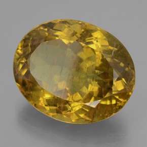 Apatite naturale giallo da 23,25 ct, taglio ovale, VS-SI