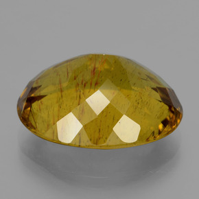 Apatite naturale giallo da 23,25 ct, taglio ovale, VS-SI