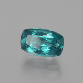 Apatite naturale blu da 3,08 ct, taglio a cuscino, VS