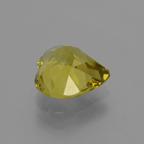 Apatite naturale giallo da 3,20 ct, a forma di cuore, VVS-VS