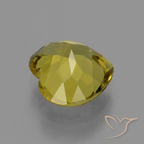 Apatite Giallo intenso naturale da 4.99 ct, Cuore, VVS-VS