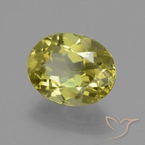 Apatite Giallo medio naturale da 4.44 ct, Ovale, VS